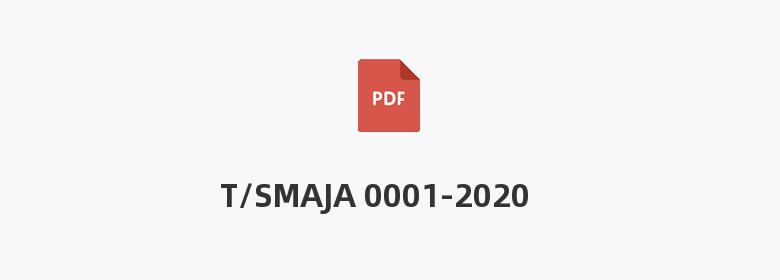 T/SMAJA 0001-2020